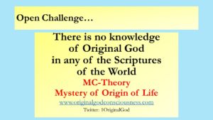 Original God - the missing entity