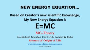 Energy equation of Dr Mukesh Chauhan