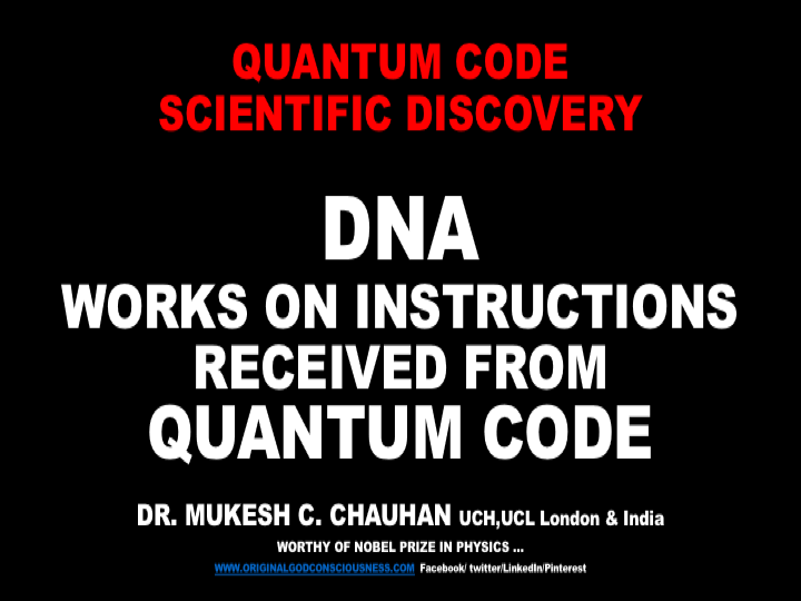 DNA instructions are received from Quantum Code