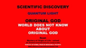 World does not know about Original God
