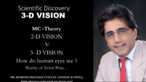 2-D vision verses 3-D vision