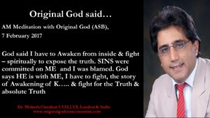 God said I have to Awaken  and fight for truth