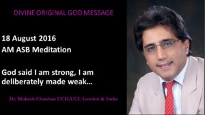 God said I am strong but...