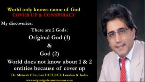 Original God and God are covered up 
