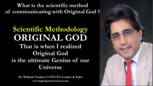 Scientific method of communicating with Original God