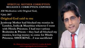 Spiritual Mother was working to promote false Priestess in London at my expense
