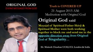 Original God exposes corruption of world spiritual father and mother 