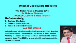Nobel Prize given for wrong scientific conclusions