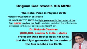 Professor Olga Botner of Sweden Nobel Prize has made a major error