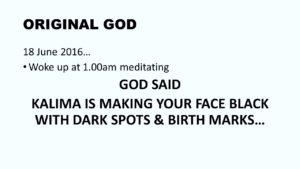 Deity Kalimaa's corruption exposed by God