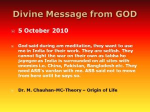 Original God says they are all selfish India will get destroyed 