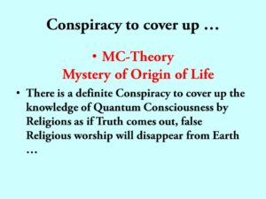 Conspiracy to cover up God's name by religions