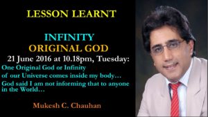 Beautiful message from Infinity