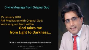 Original God takes me from light to darkness