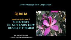 Original God reveals mystery of Qualia in Nature