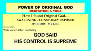 God's control is Supreme