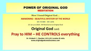Mind of God - Pray to Original God only