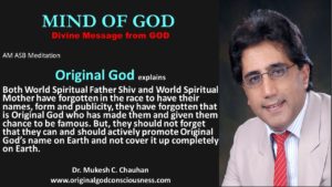 Original God criticizes world Father and Mother