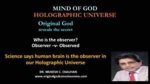 Scientists say human brain is the observer