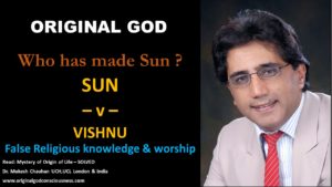 Sun and Vishnu - false religious knowledge