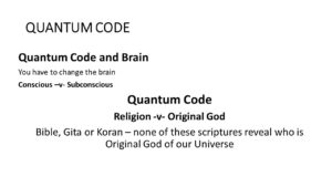 Original God -v- Religion