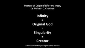 Original God is Infinity our Creator 