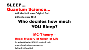 Sleep - who controls human sleep