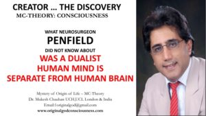 Penfield and human brain and mind dualism