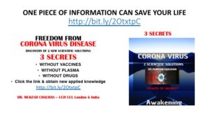 Corona vaccine free solution discovery